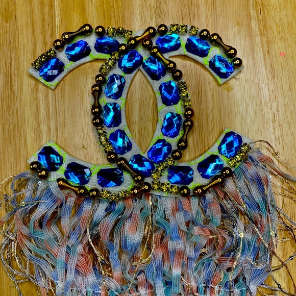 Jeweled patch. Turquoise. - Picture 3 of 3